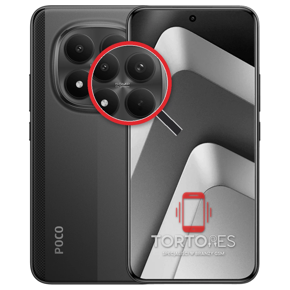 POCO M8 Pro 5G z lupą na tylnych aparatach - wymiana tylnej kamery