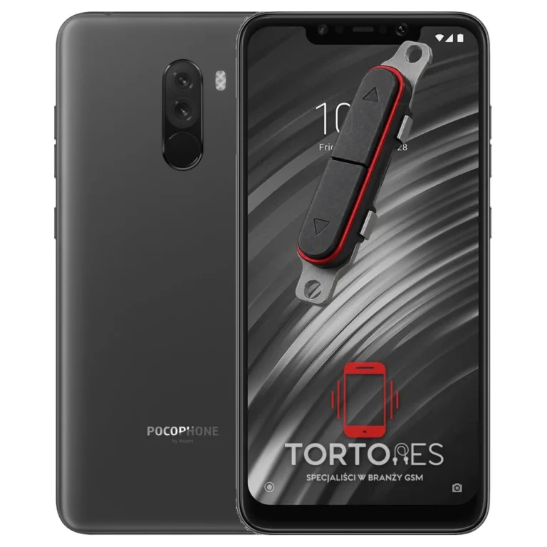 POCOPHONE F1 z symbolem przycisków - naprawa przycisków włączania i głośności