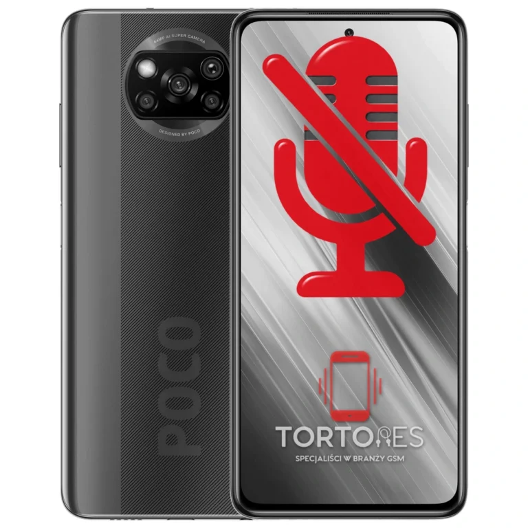 POCO X3 NFC z symbolem mikrofonu - naprawa mikrofonu
