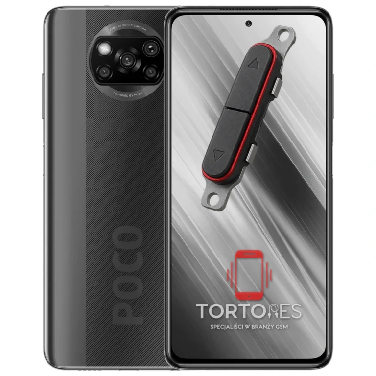 POCO X3 NFC z symbolem przycisków - naprawa przycisków włączania i głośności