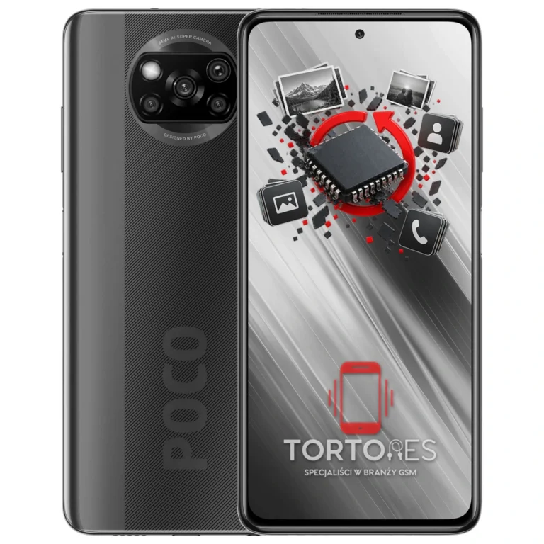 POCO X3 NFC z ilustracją odzyskiwania danych - odzyskiwanie danych
