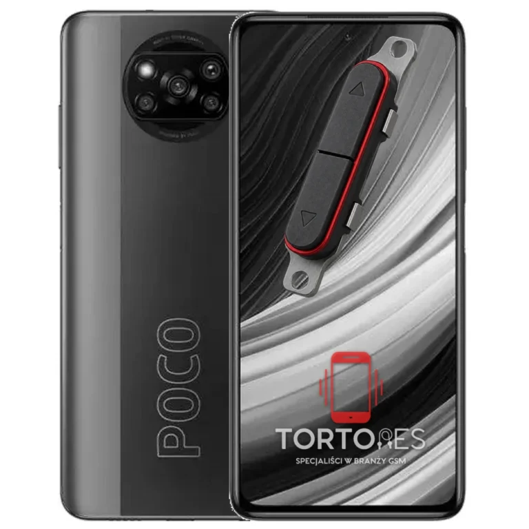 POCO X3 Pro z symbolem przycisków - naprawa przycisków włączania i głośności