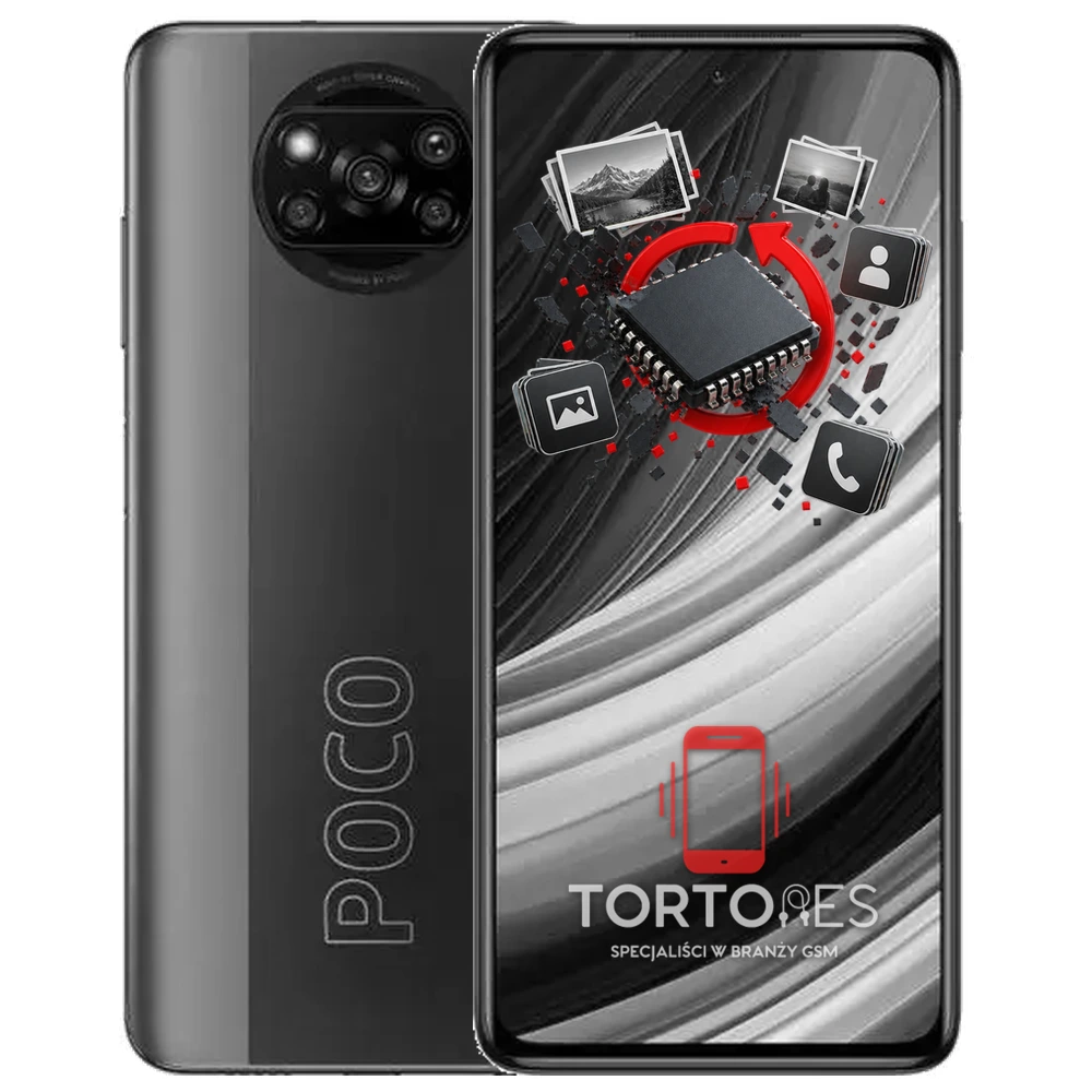 POCO X3 Pro z ilustracją odzyskiwania danych - odzyskiwanie danych