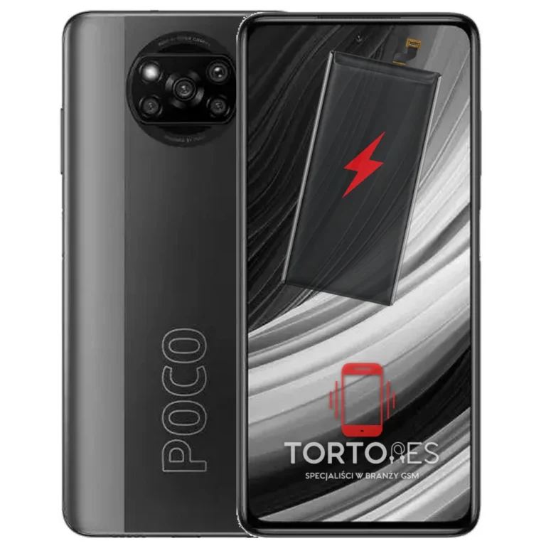 POCO X3 Pro z ilustracją baterii - wymiana baterii