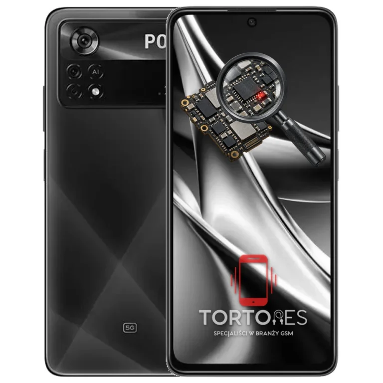 POCO X4 Pro 5G z symbolem diagnostyki - diagnoza telefonu