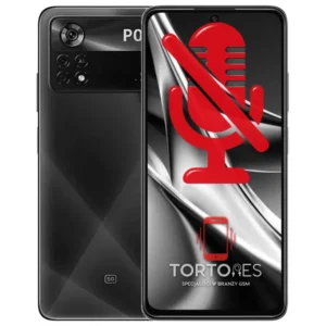 POCO X4 Pro 5G z symbolem mikrofonu - naprawa mikrofonu