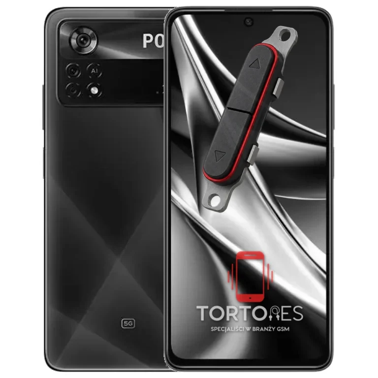 POCO X4 Pro 5G z symbolem przycisków - naprawa przycisków włączania i głośności