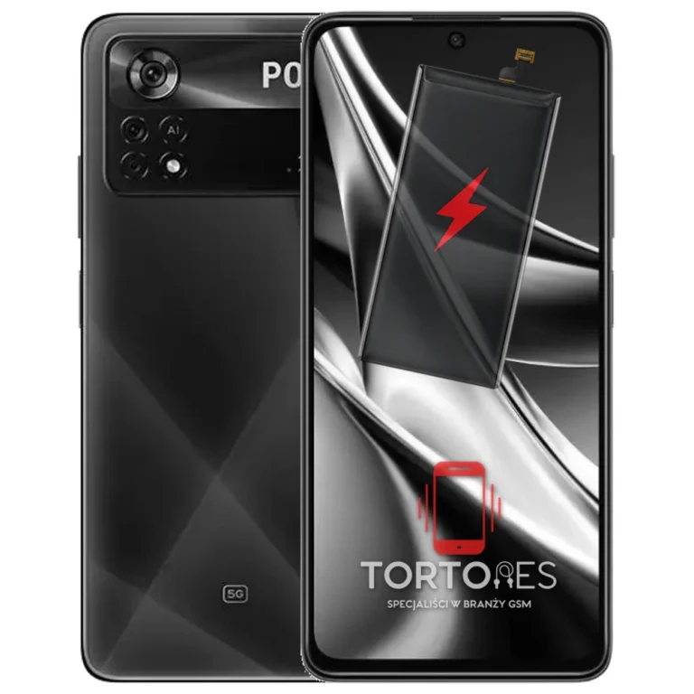 POCO X4 Pro 5G z ilustracją baterii - wymiana baterii