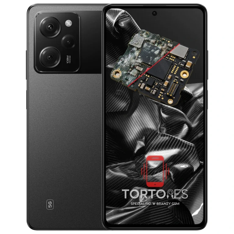 POCO X5 Pro 5G z ilustracją zalania - czyszczenie po zalaniu