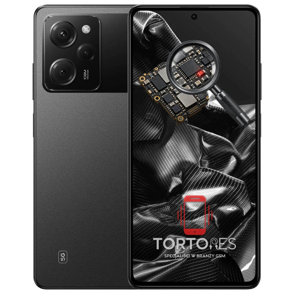 POCO X5 Pro 5G z symbolem diagnostyki - diagnoza telefonu