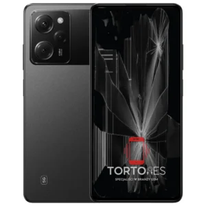 POCO X5 Pro 5G z ilustracją pękniętego wyświetlacza - wymiana zbitego wyświetlacza