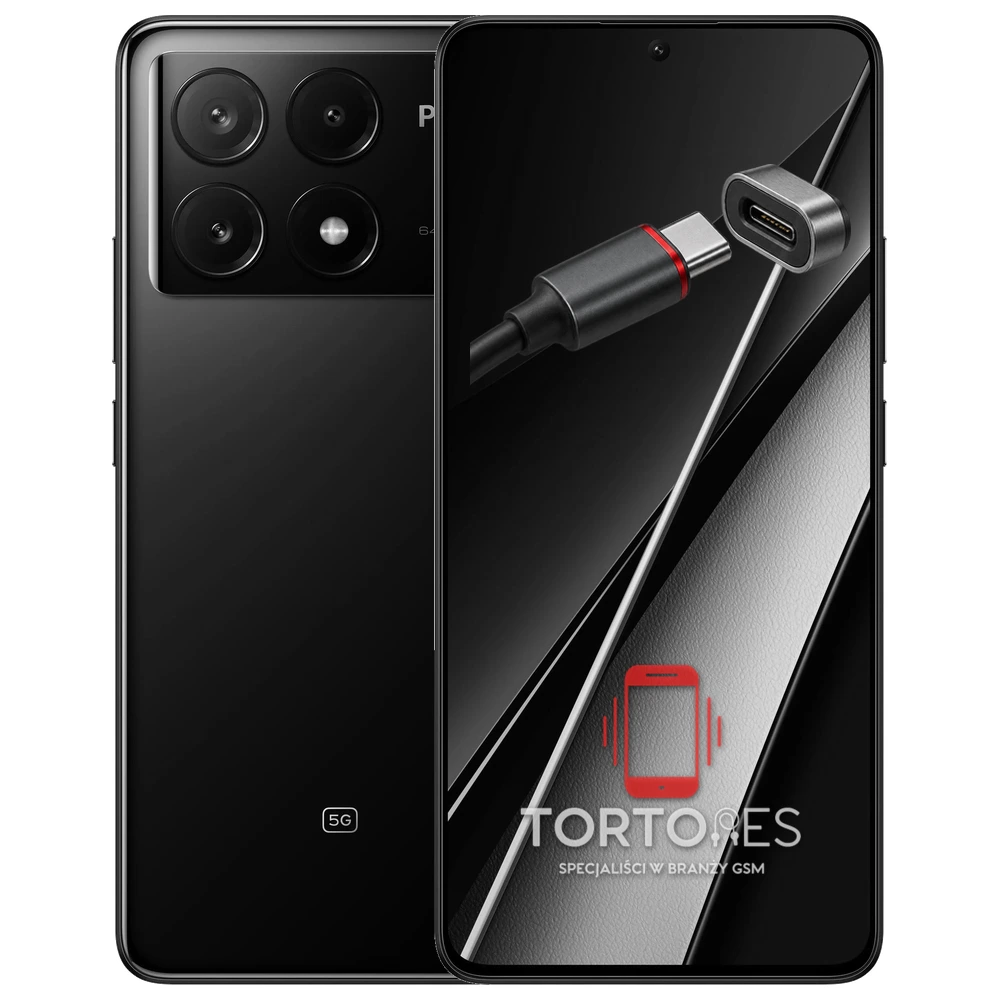 POCO X6 Pro z ilustracją złącza ładowania - naprawa złącza ładowania