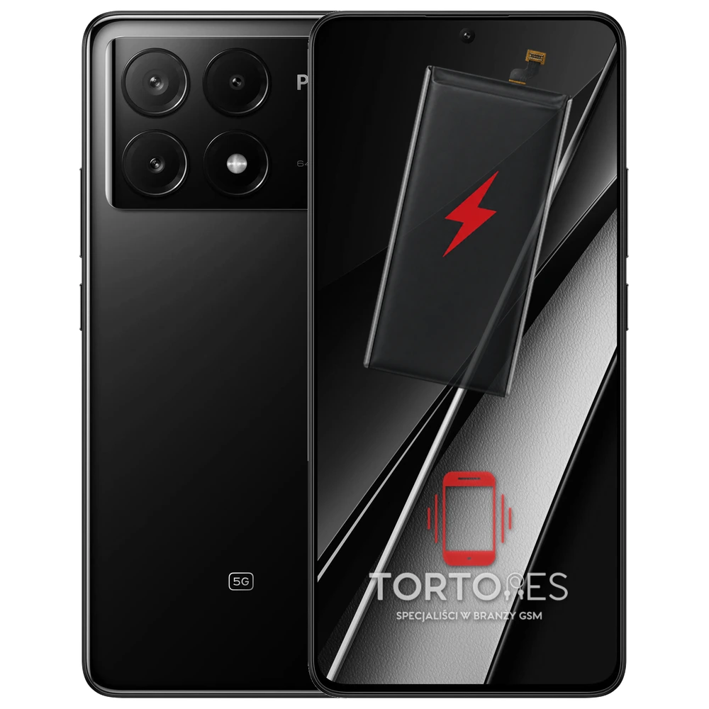 POCO X6 Pro z ilustracją baterii - wymiana baterii