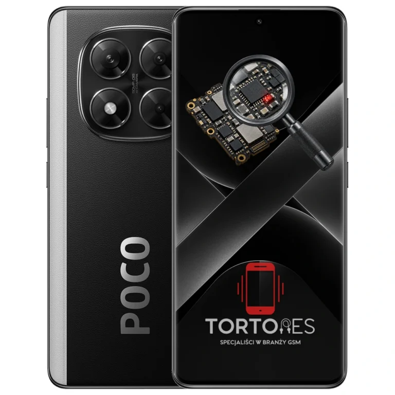 POCO X7 z symbolem diagnostyki - diagnoza telefonu