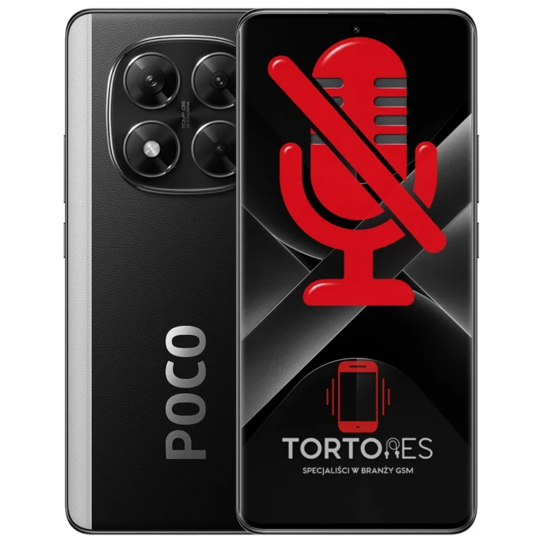 POCO X7 z symbolem mikrofonu - naprawa mikrofonu