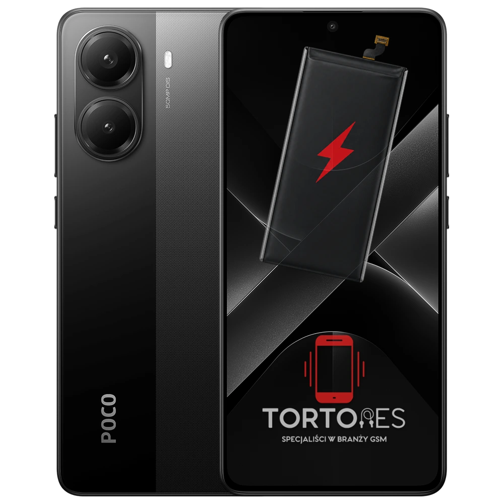 POCO X7 Pro z ilustracją baterii - wymiana baterii