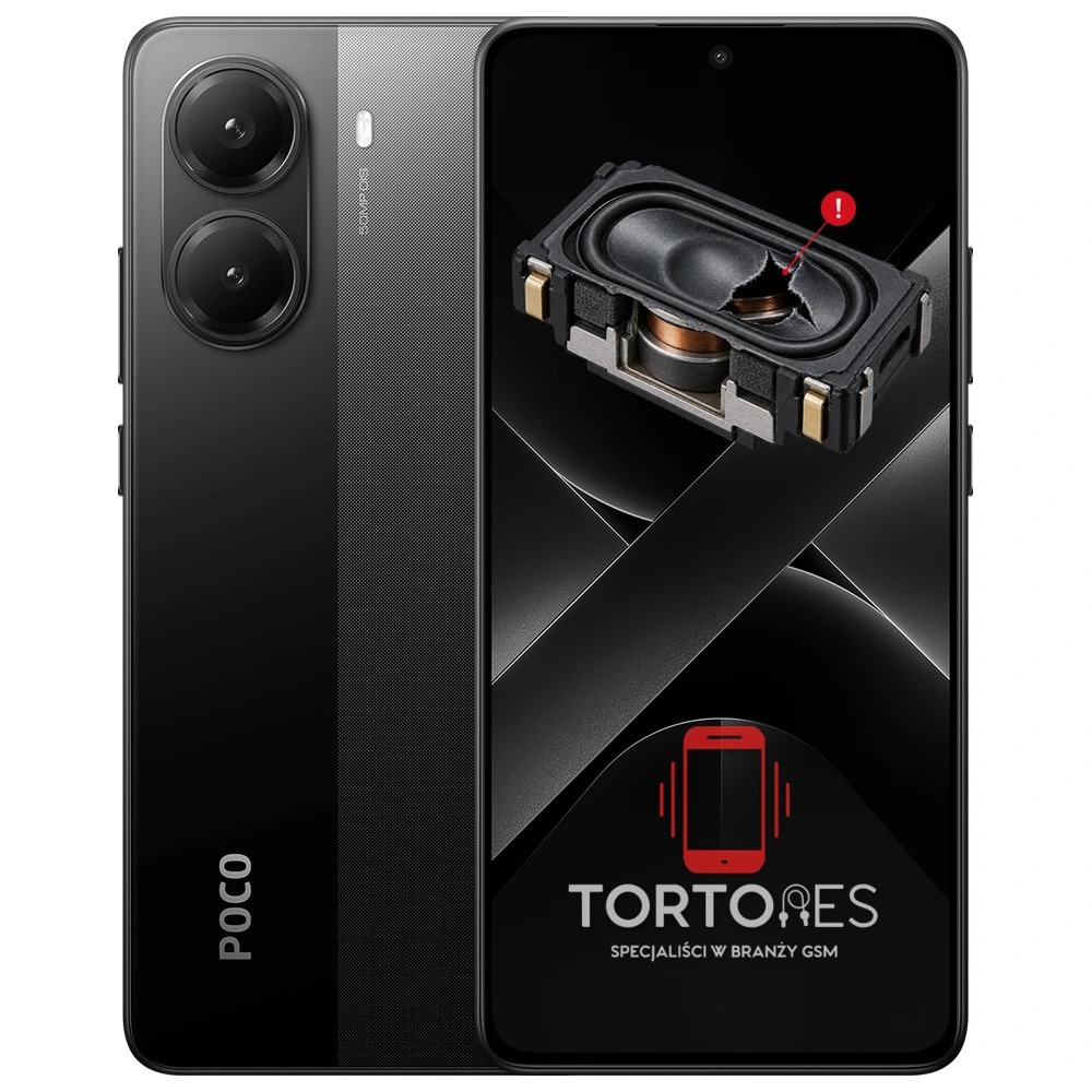 POCO X7 Pro z symbolem głośnika multimedialnego - wymiana głośnika multimedialnego