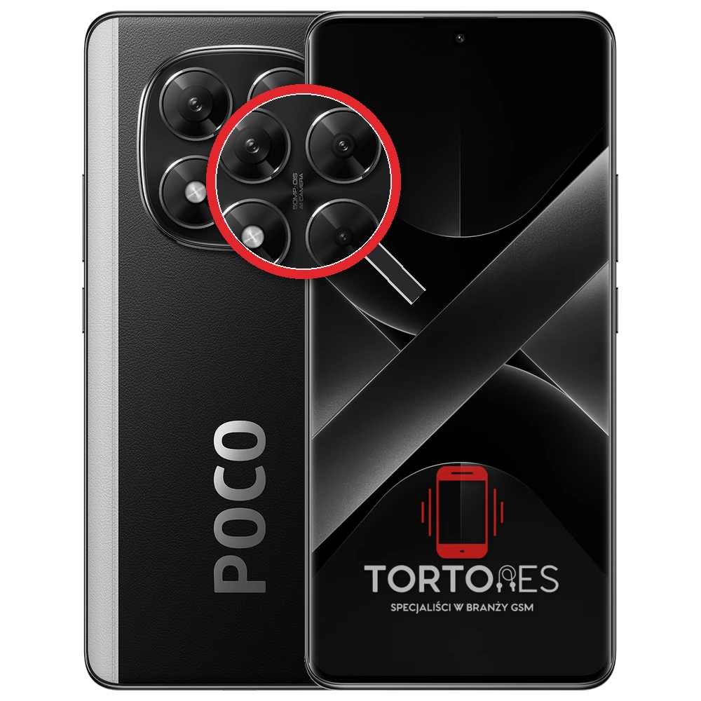 POCO X7 z lupą na tylnych aparatach - wymiana tylnej kamery