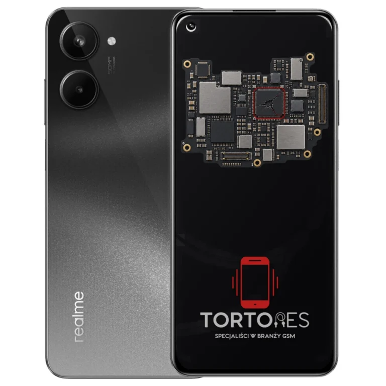 Realme 10 4G z ilustracją płyty głównej - naprawa płyty głównej