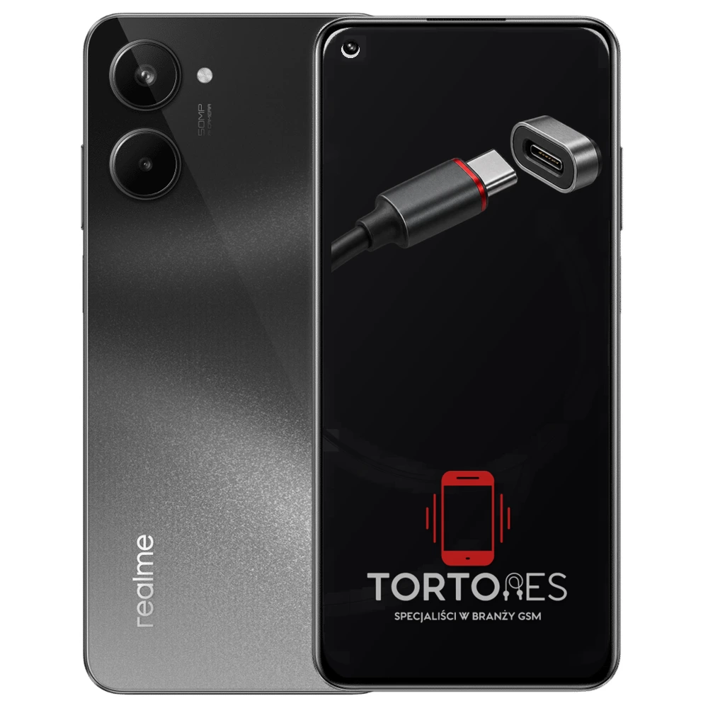 Realme 10 4G z ilustracją złącza ładowania - naprawa złącza ładowania