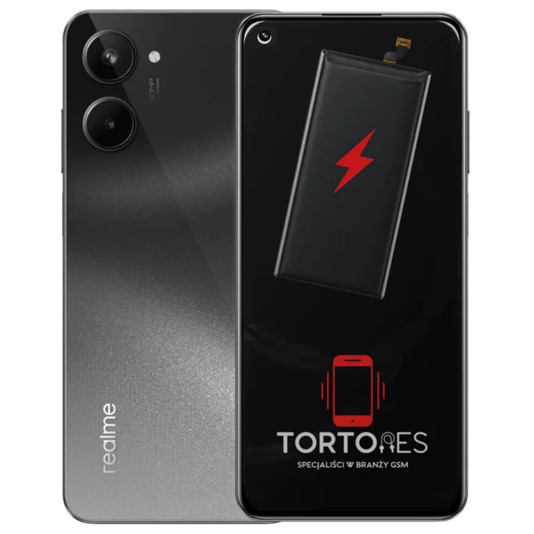 Realme 10 4G z ilustracją baterii - wymiana baterii