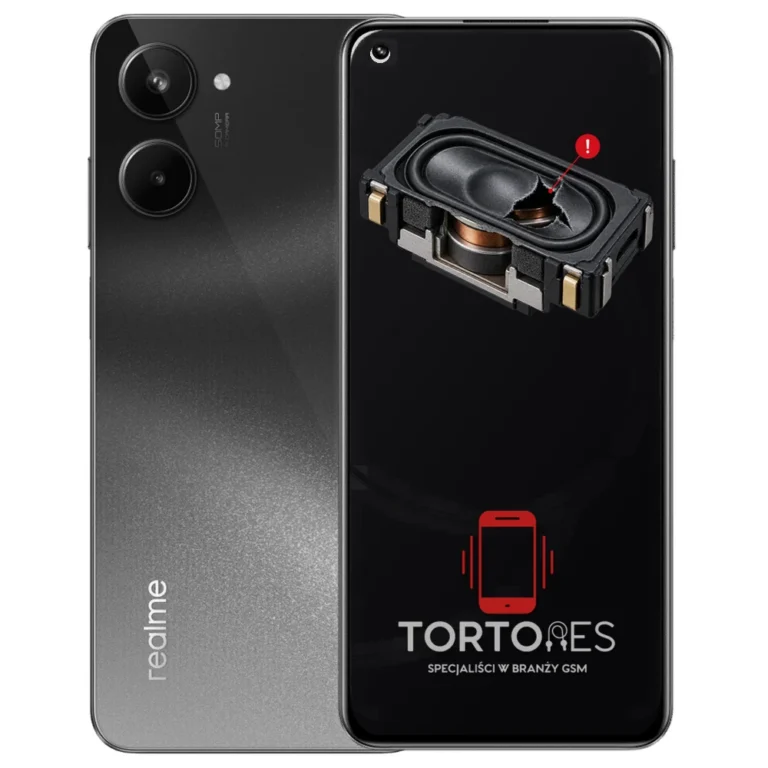 Realme 10 4G z symbolem głośnika multimedialnego - wymiana głośnika multimedialnego