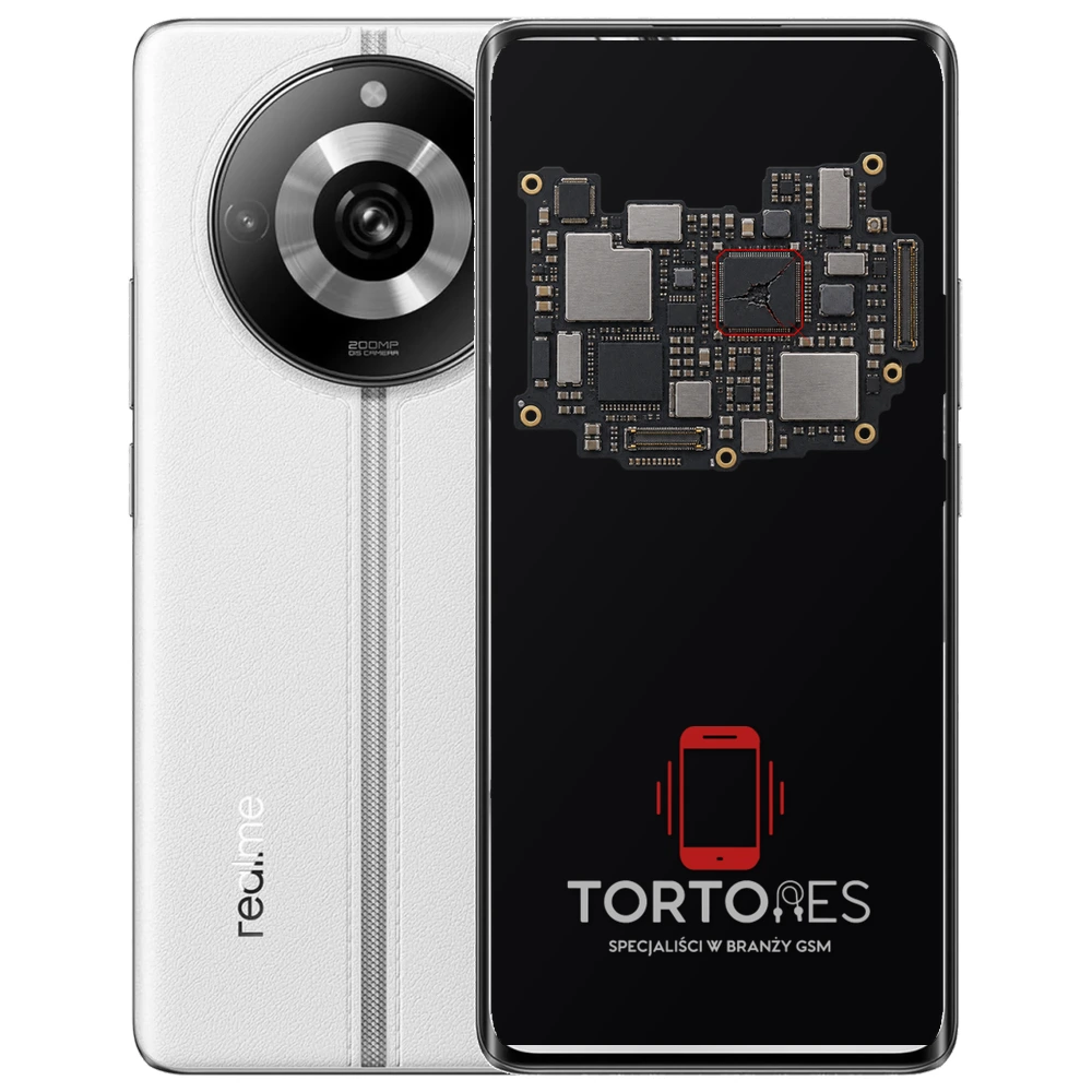 Realme 11 Pro 5G z ilustracją płyty głównej - naprawa płyty głównej