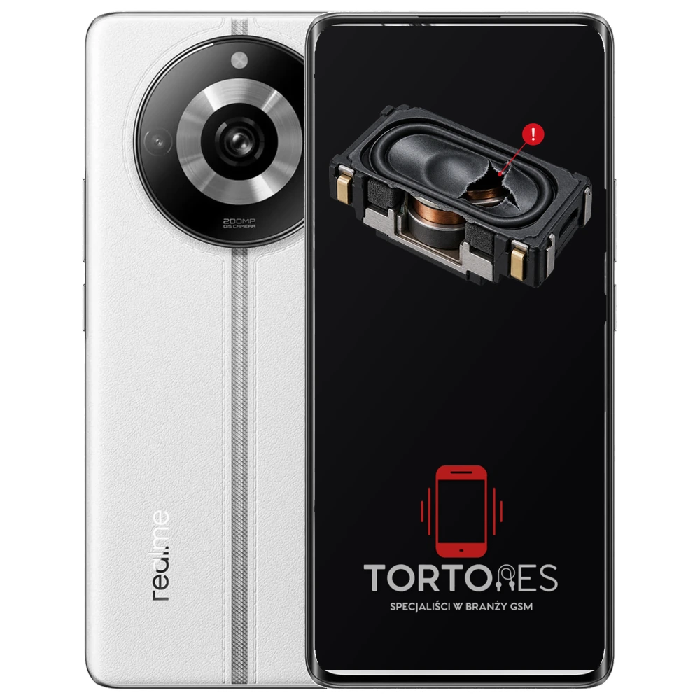 Realme 11 Pro 5G z symbolem głośnika multimedialnego - wymiana głośnika multimedialnego