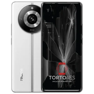 Realme 11 Pro 5G z ilustracją pękniętego wyświetlacza - wymiana zbitego wyświetlacza