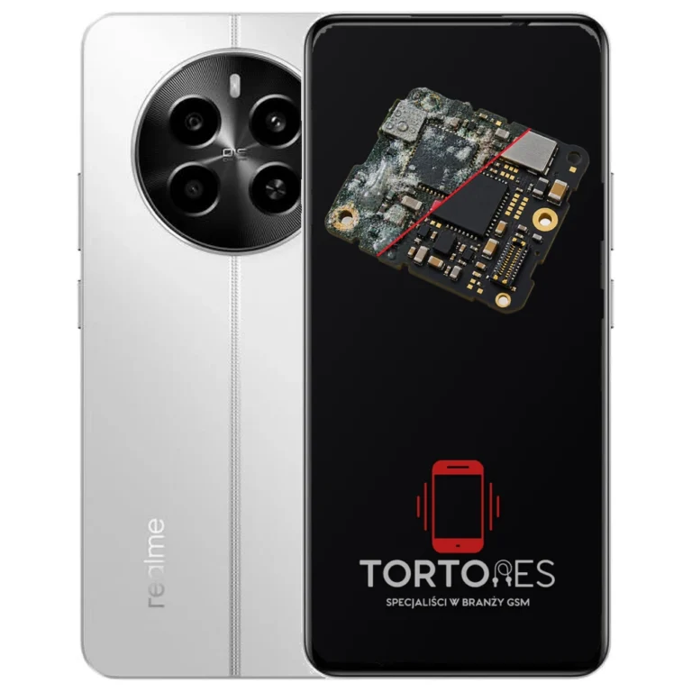 Realme 12 4G z ilustracją zalania - czyszczenie po zalaniu