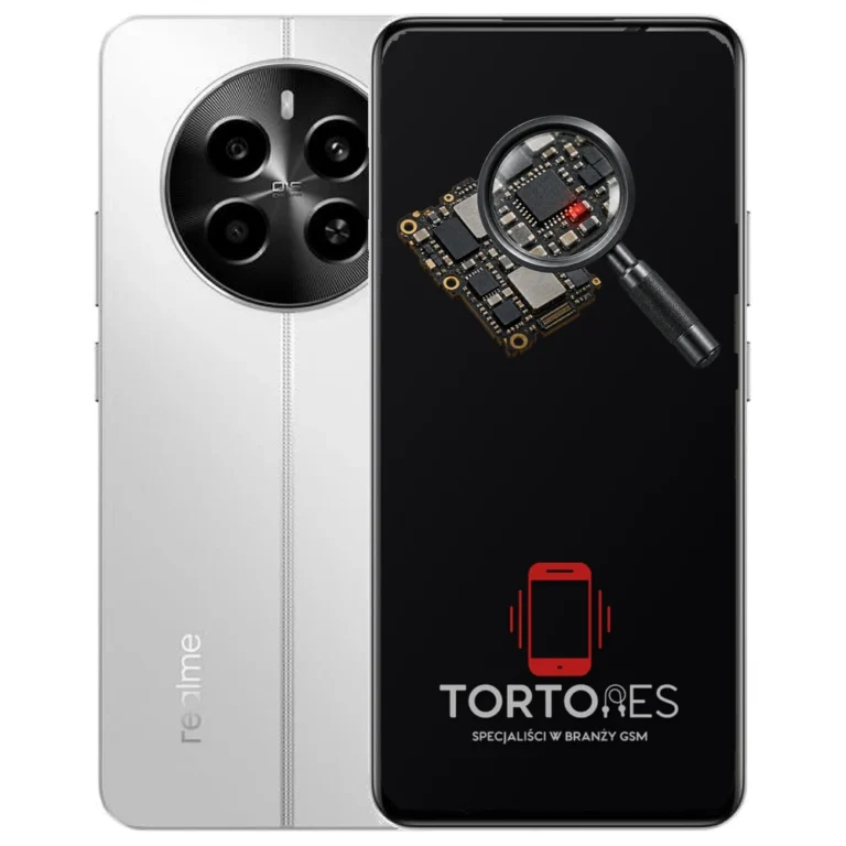 Realme 12 4G z symbolem diagnostyki - diagnoza telefonu