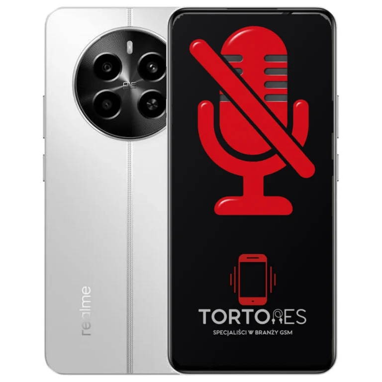 Realme 12 4G z symbolem mikrofonu - naprawa mikrofonu