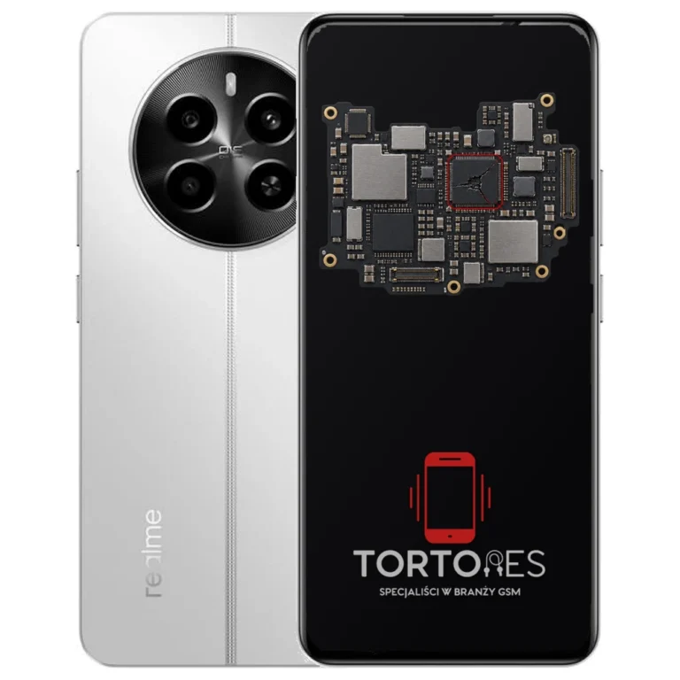 Realme 12 4G z ilustracją płyty głównej - naprawa płyty głównej