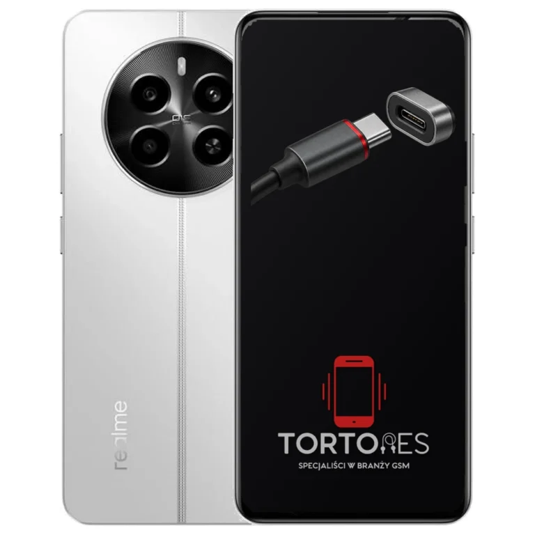 Realme 12 4G z ilustracją złącza ładowania - naprawa złącza ładowania