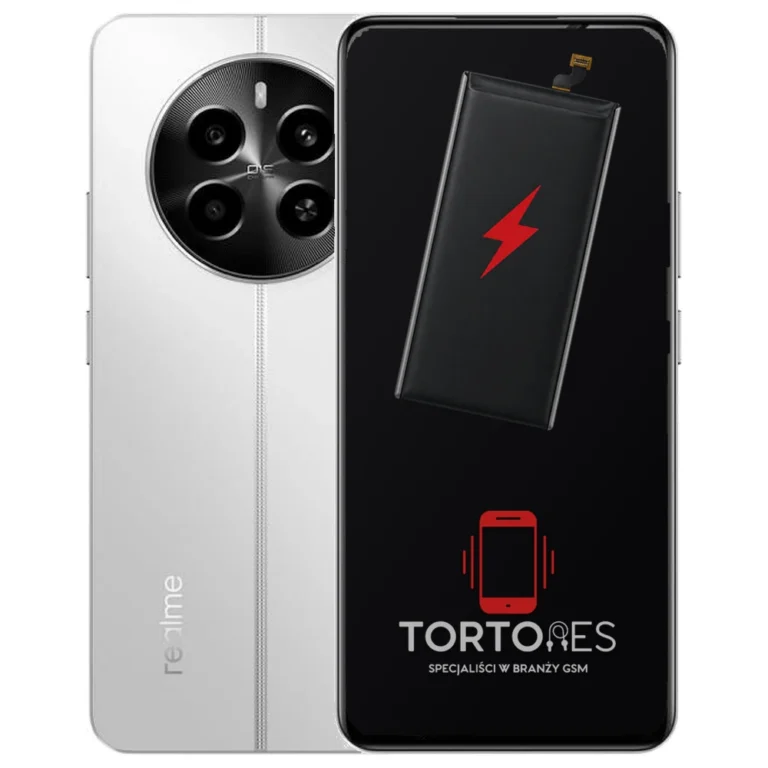 Realme 12 4G z ilustracją baterii - wymiana baterii