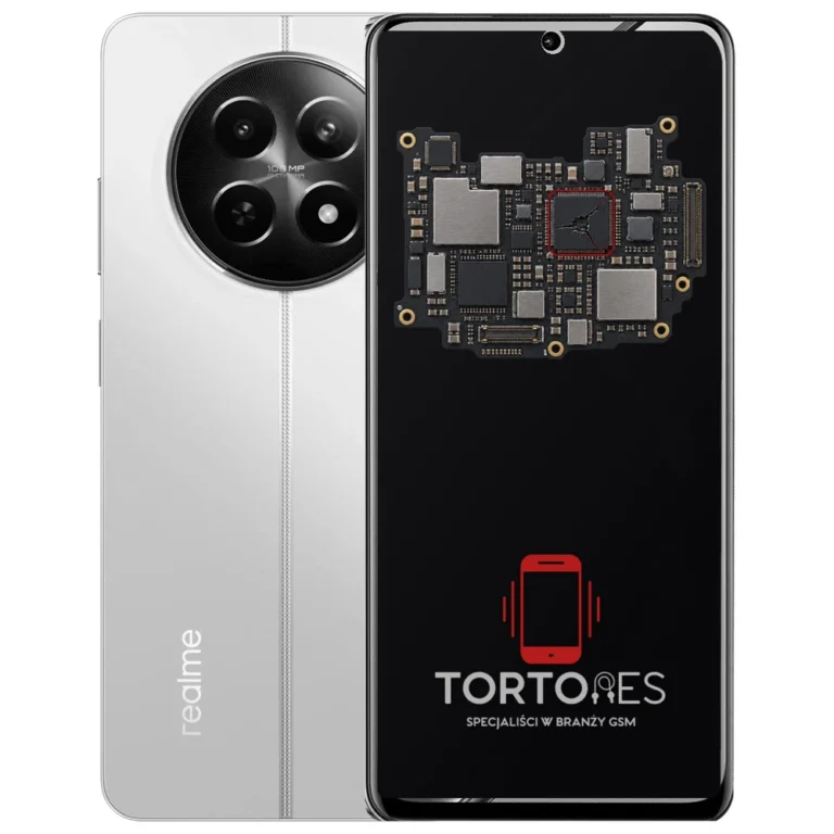 Realme 12 5G z ilustracją płyty głównej - naprawa płyty głównej