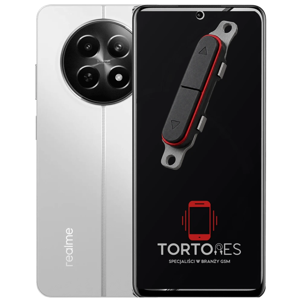 Realme 12 5G z symbolem przycisków - naprawa przycisków włączania i głośności