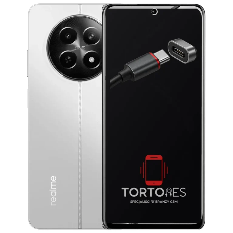 Realme 12 5G z ilustracją złącza ładowania - naprawa złącza ładowania