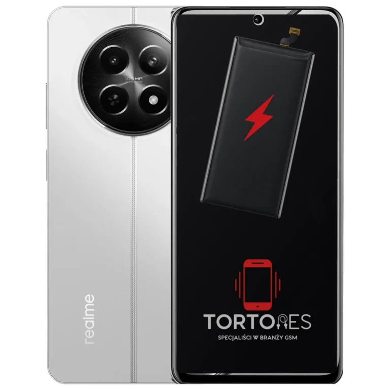 Realme 12 5G z ilustracją baterii - wymiana baterii