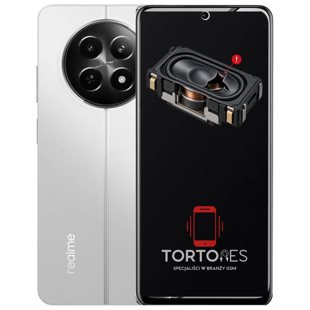 Realme 12 5G z symbolem głośnika multimedialnego - wymiana głośnika multimedialnego