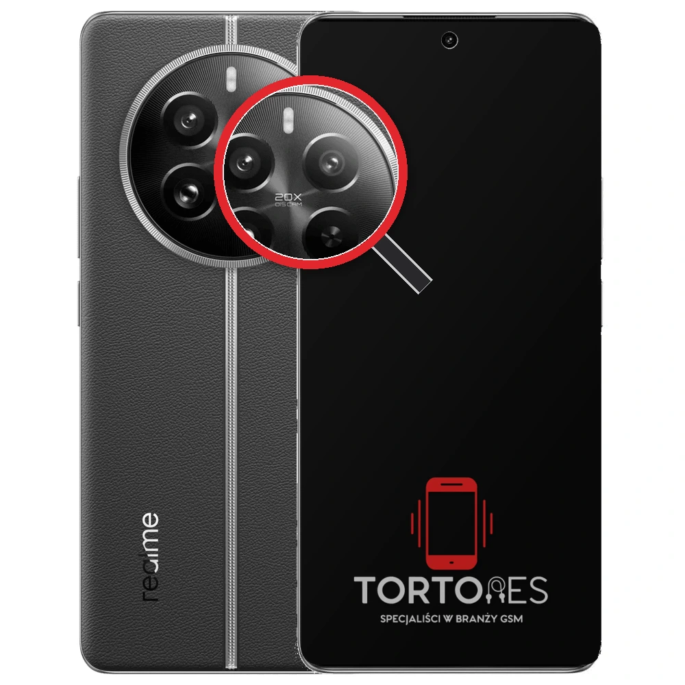 Realme 12 Pro 5G z lupą na tylnych aparatach - wymiana tylnej kamery
