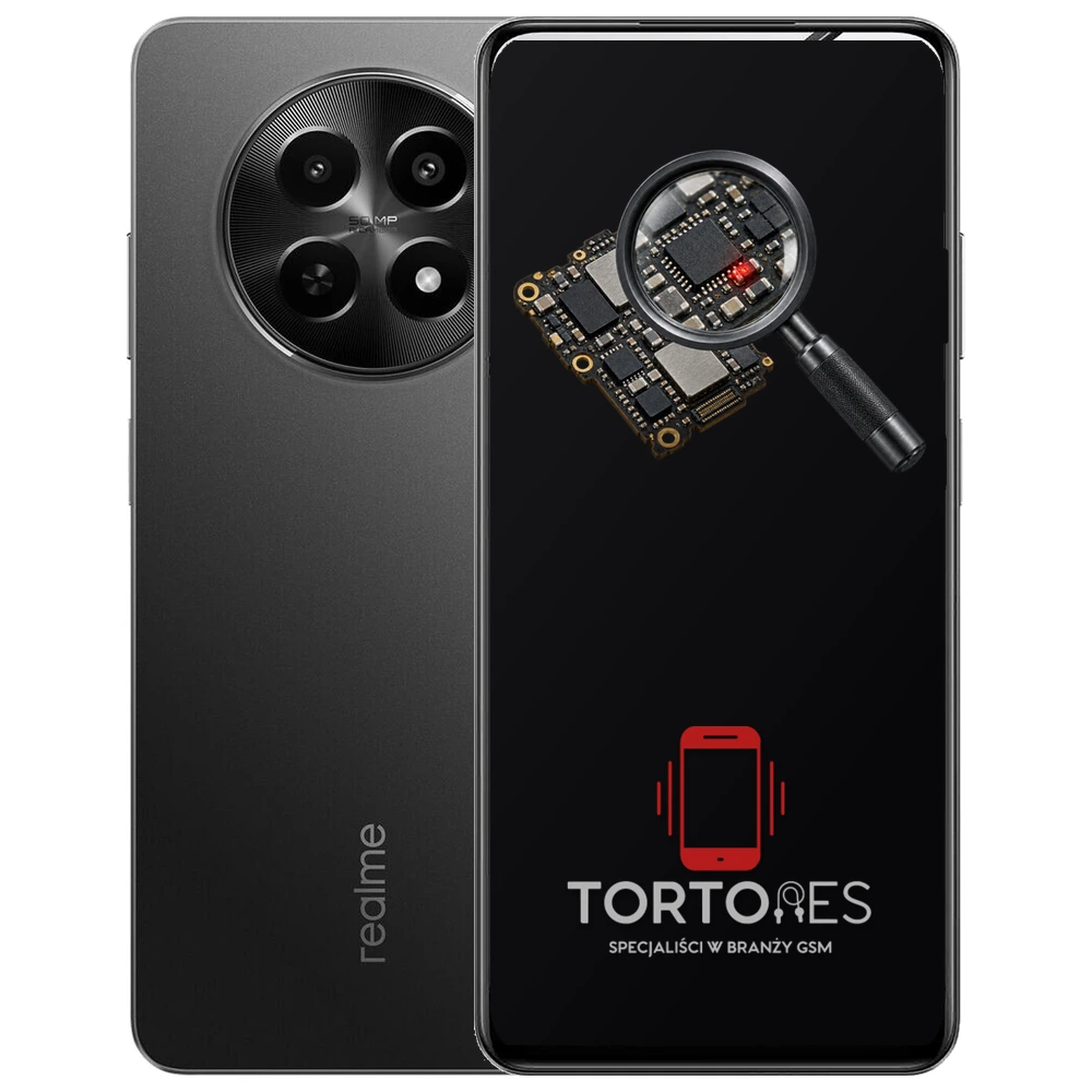 Realme 12x 5G (EU) z symbolem diagnostyki - diagnoza telefonu