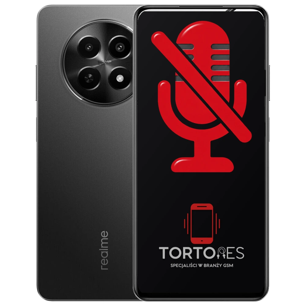 Realme 12x 5G (EU) z symbolem mikrofonu - naprawa mikrofonu