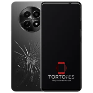Realme 12x 5G (EU) z ilustracją pękniętej tylnej klapki - wymiana zbitej klapki