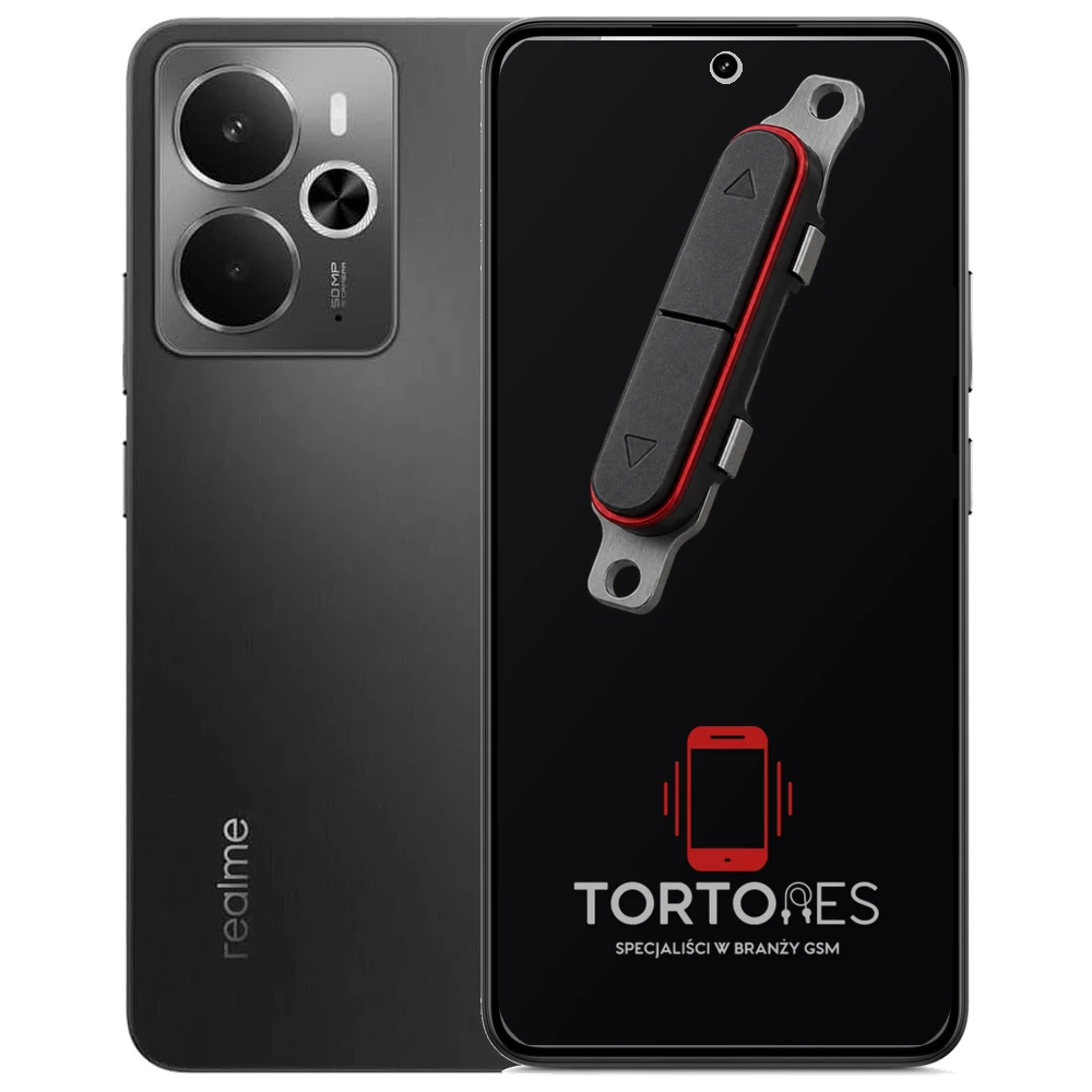 Realme 14 5G z symbolem przycisków - naprawa przycisków włączania i głośności