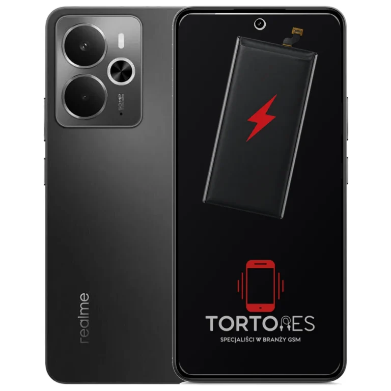 Realme 14 5G z ilustracją baterii - wymiana baterii