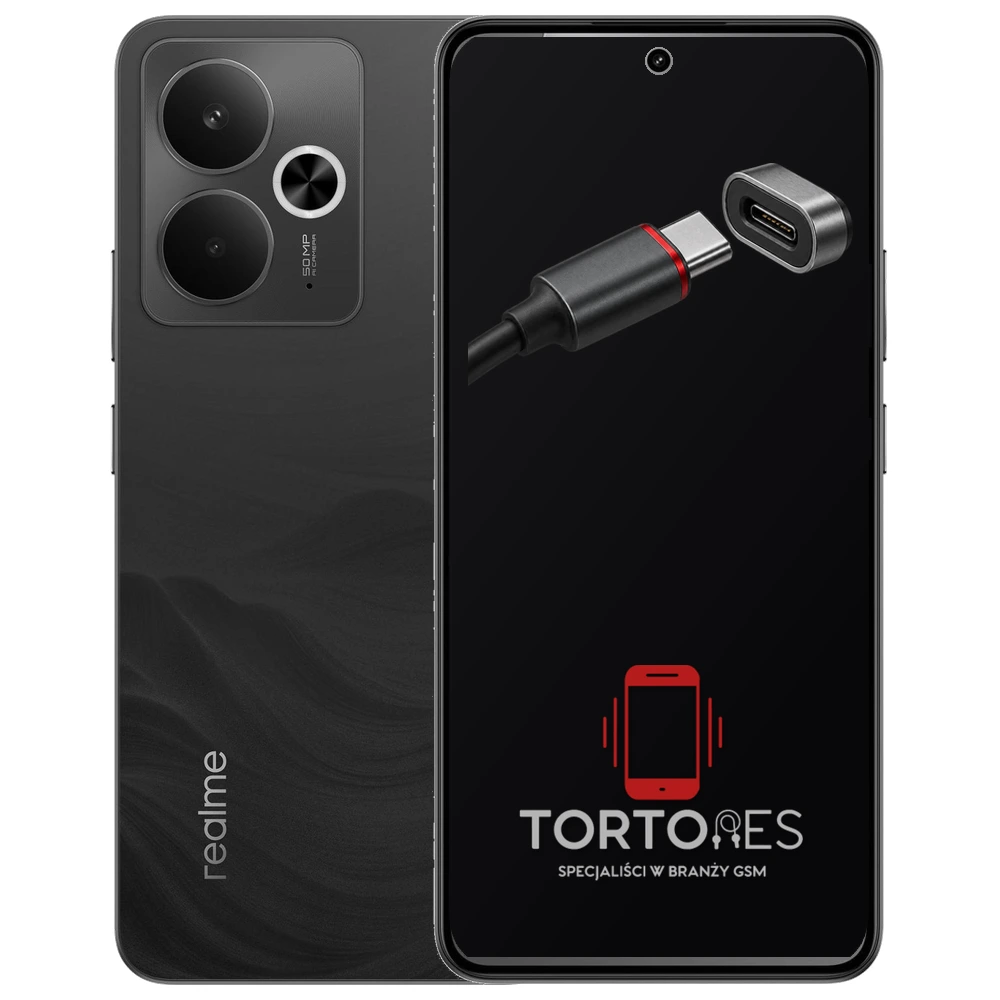 Realme 14T 5G z ilustracją złącza ładowania - naprawa złącza ładowania