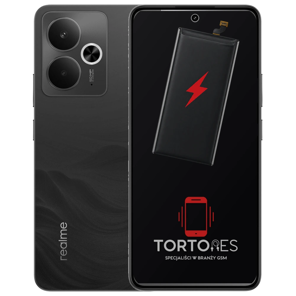 Realme 14T 5G z ilustracją baterii - wymiana baterii
