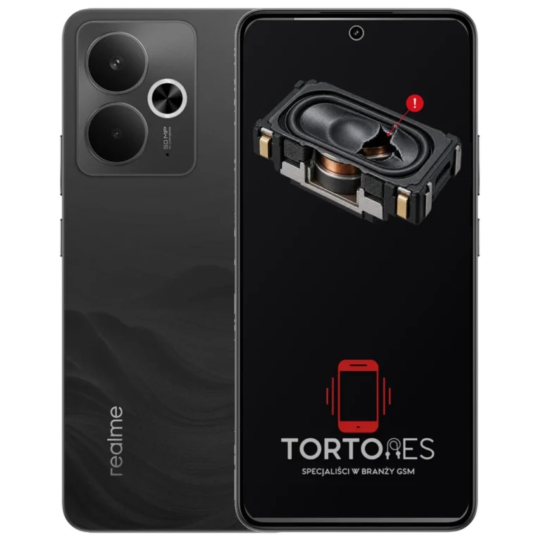 Realme 14T 5G z symbolem głośnika multimedialnego - wymiana głośnika multimedialnego