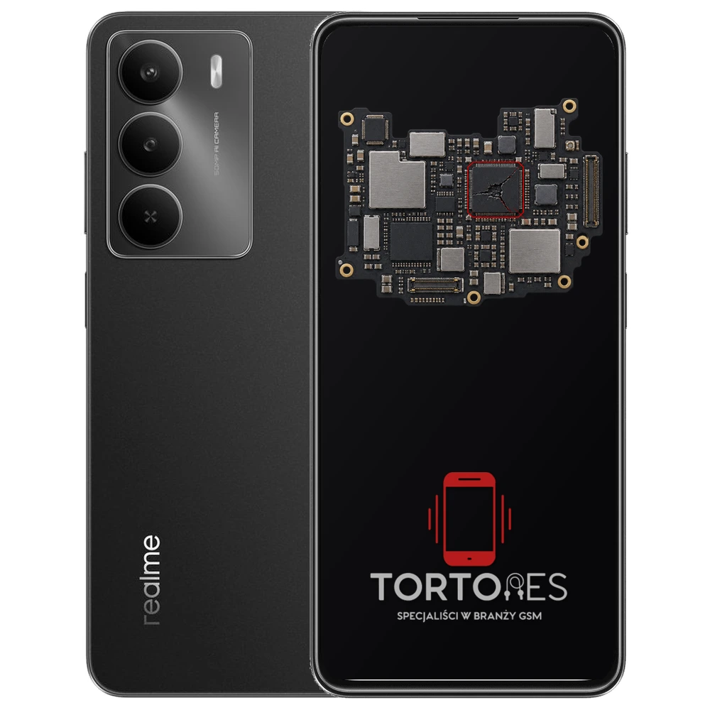 Realme 14x 5G (EU) z ilustracją płyty głównej - naprawa płyty głównej